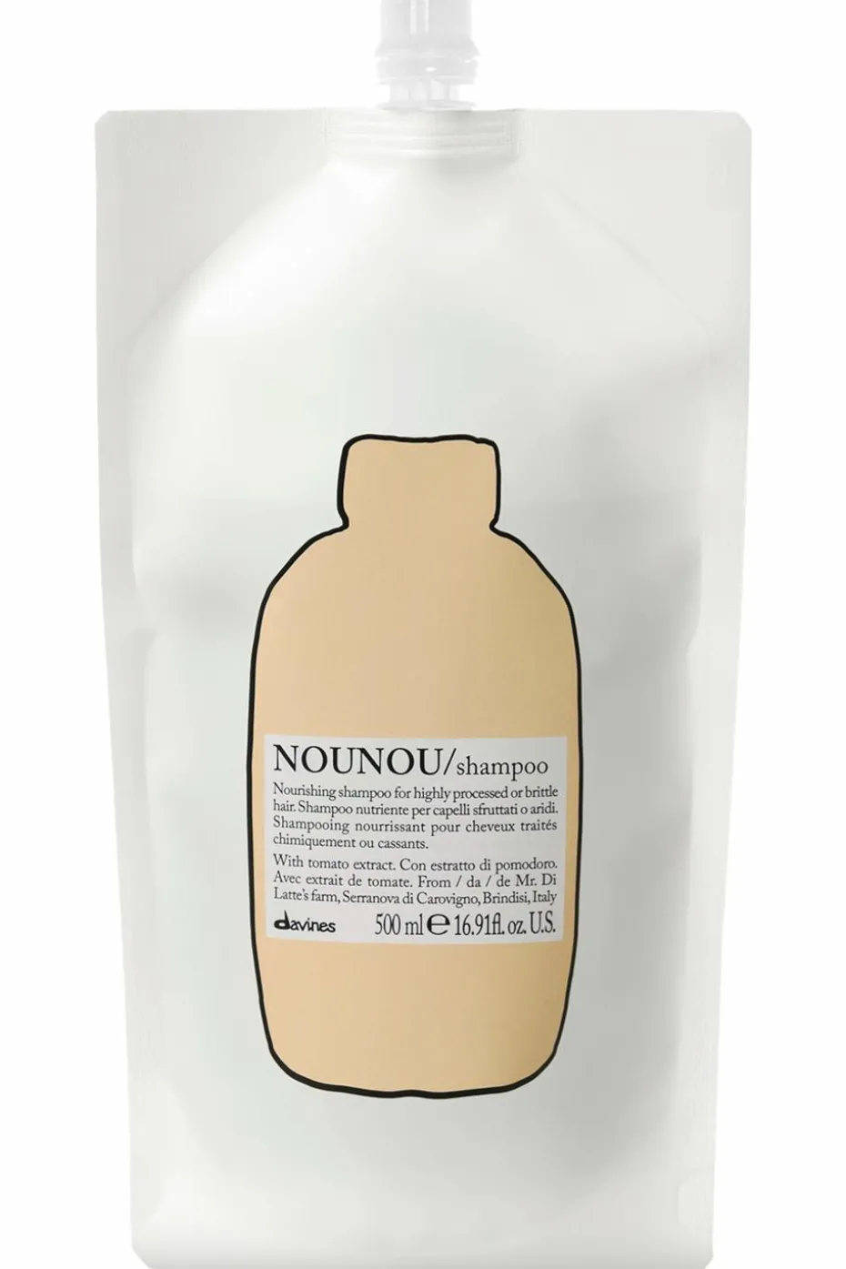 Shampooing nourrissant rechargeable pour cheveux abimés Nounou