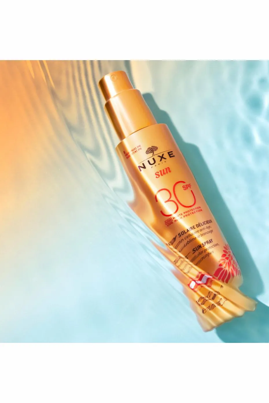Spray fondant visage et corps haute protection SPF30 Nuxe Sun
