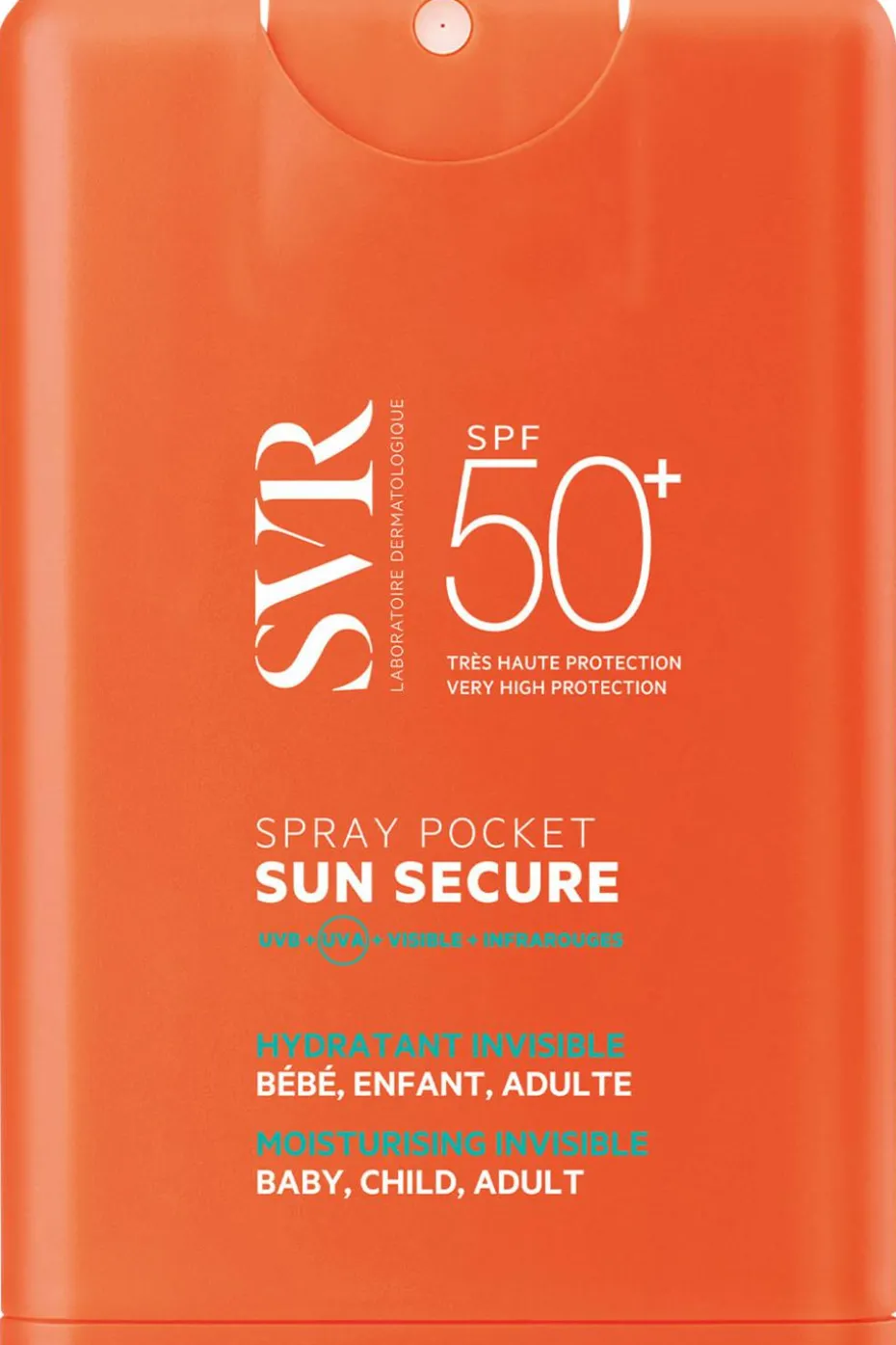 Spray solaire invisible format pocket Sun Secure SPF50+
