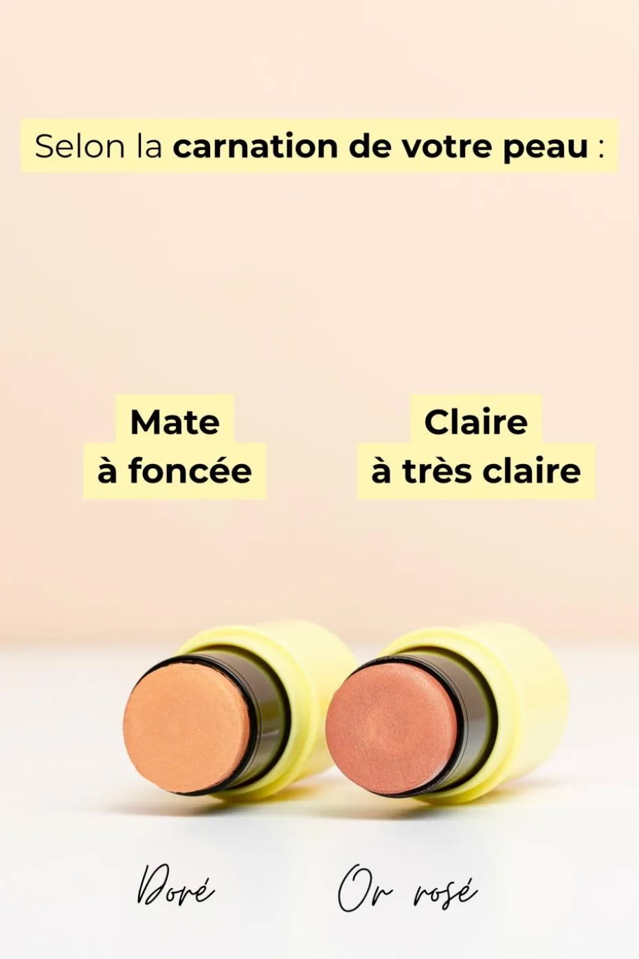 Stick highlighter or rosé