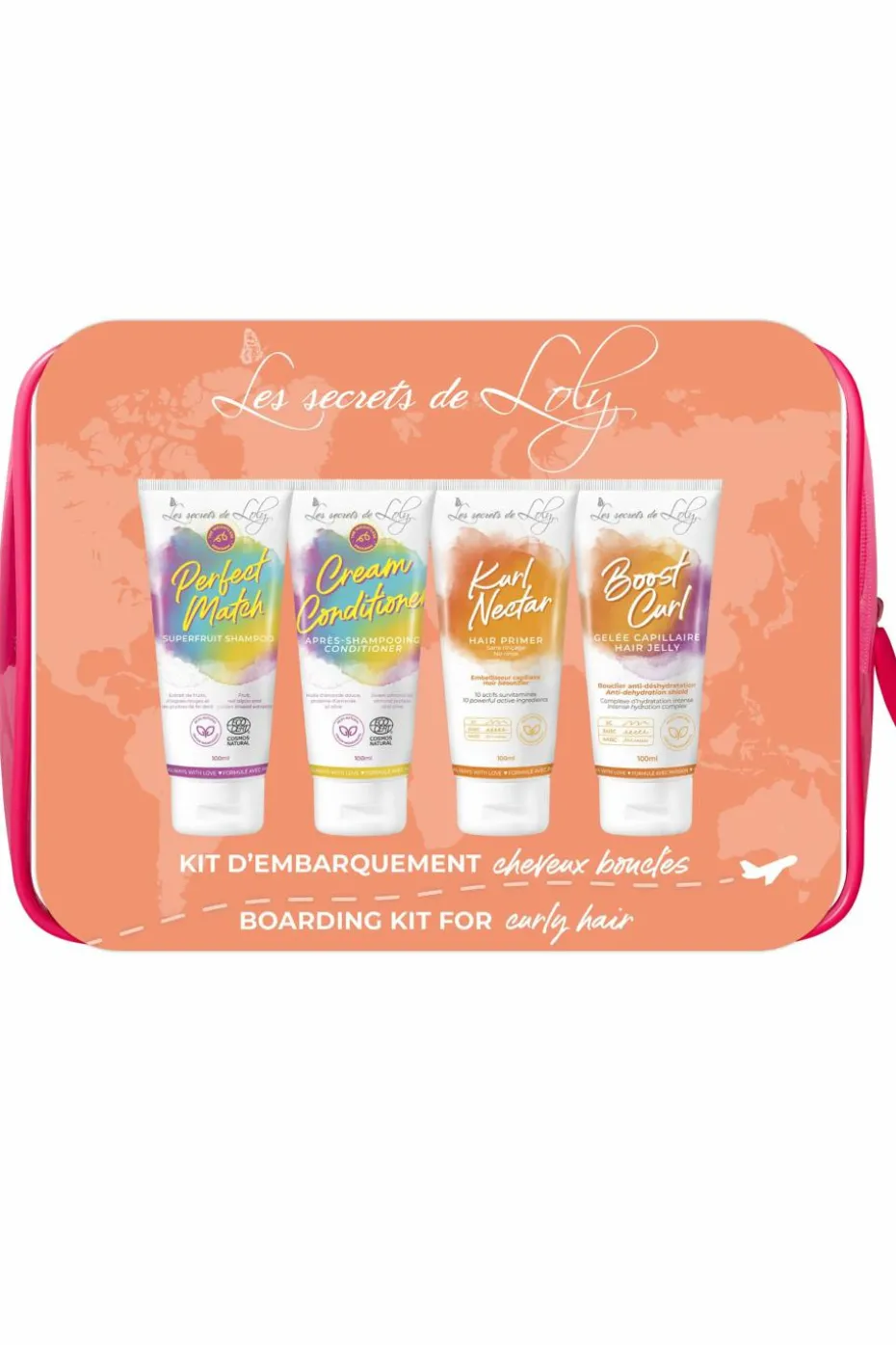 Trousse de voyage pour cheveux bouclés